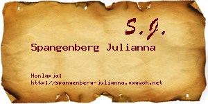 Spangenberg Julianna névjegykártya